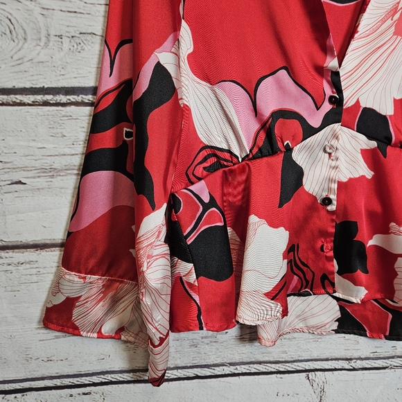 Zara kimono floral blouse - Picture 5 of 14